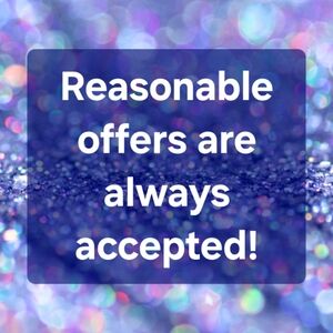 Reasonable Offers Are Welcomed! 💜